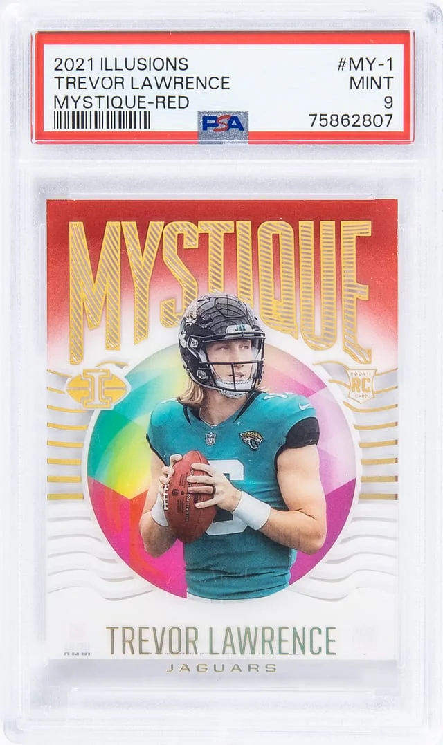 2021 Panini Illusions Trevor Lawrence Mystique Pink #My-1 card image