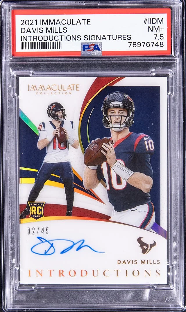2021 Panini Immaculate Collection Davis Mills Introductions Signature #II-DM card image