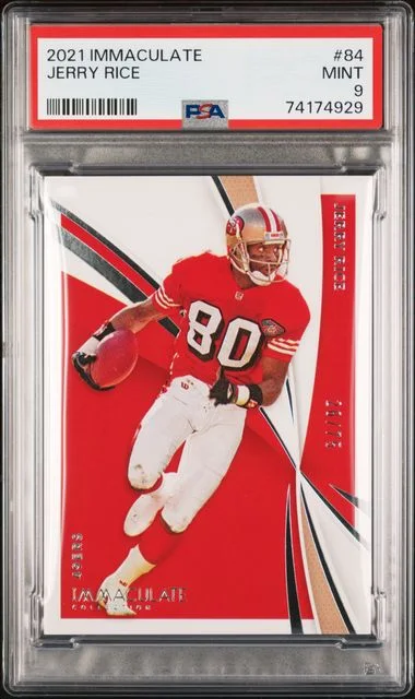 2021 Panini Immaculate Collection Jerry Rice #84 card image