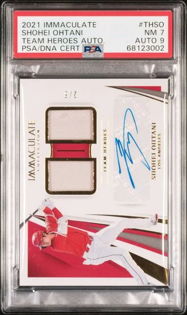 2021 Panini Immaculate Collection Shohei Ohtani Team Heroes Autographs #TH-SO card image