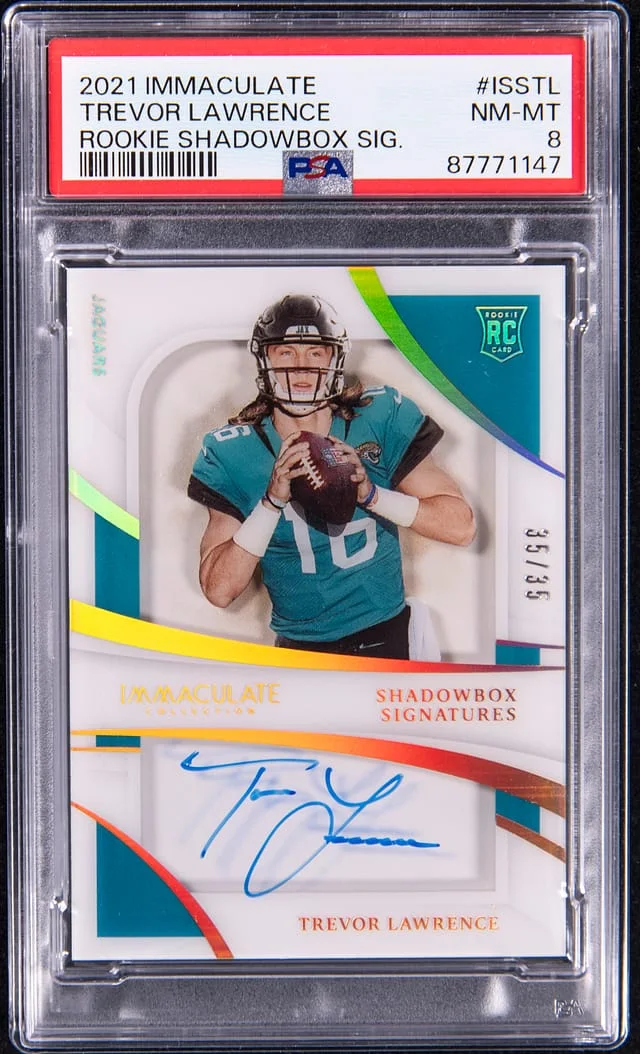 2021 Panini Immaculate Collection Trevor Lawrence Shadowbox Signature #ISSTL card image
