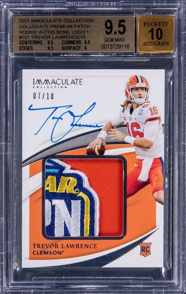 2021 Panini Immaculate Collection Trevor Lawrence Collegiate #TL card image