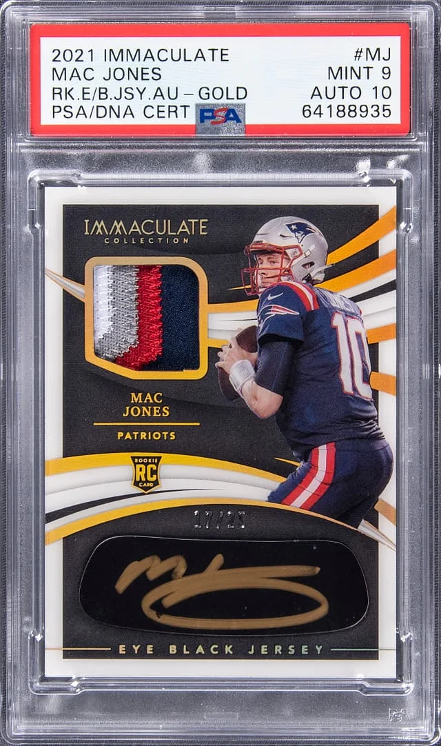 2021 Panini Immaculate Football Mac Jones #REB-MJ card image