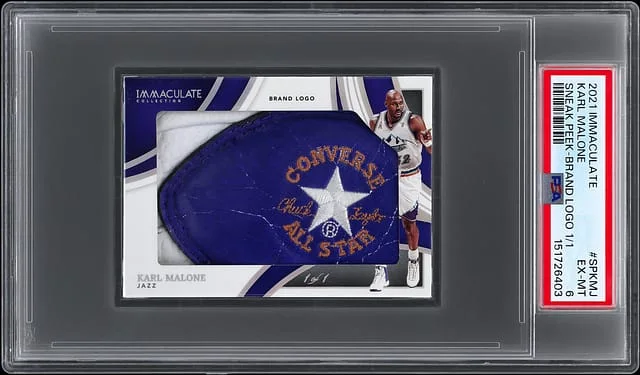 2021 Panini Immaculate Karl Malone Sneak Peek Brand Logo #SP-KMJ card image