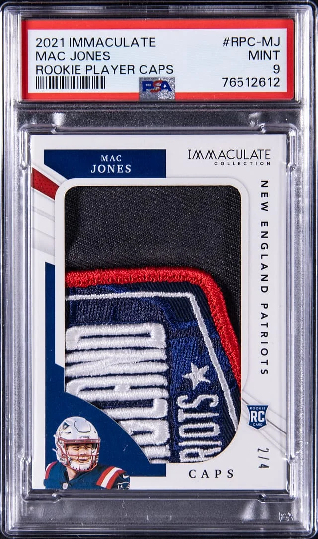 2021 Panini Immaculate Mac Jones Player Cap #RPC-MJ card image