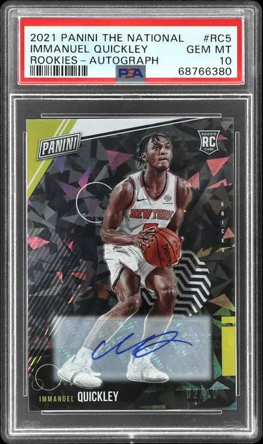 2021 Panini Immanuel Quickley The National Rookies Autograph #RC5 card image