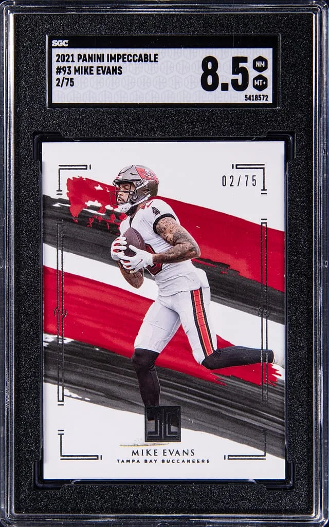 2021 Panini Impeccable Mike Evans #93 card image