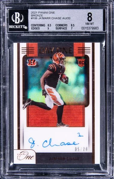 2021 Panini Ja'Marr Chase One Bronze #106 card image