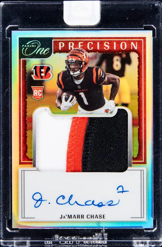 2021 Panini Ja'Marr Chase One Precision Prizm #307 card image
