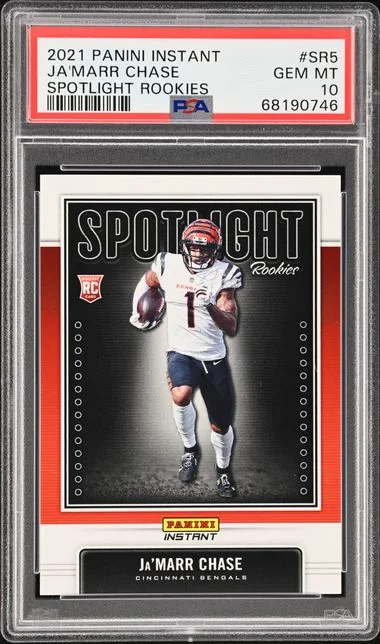 2021 Panini Ja'Marr Chase Instant Spotlight Rookies #SR5 card image