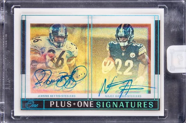 2021 Panini Jerome Bettis/Najee Harris One Plus One Signatures #147 card image