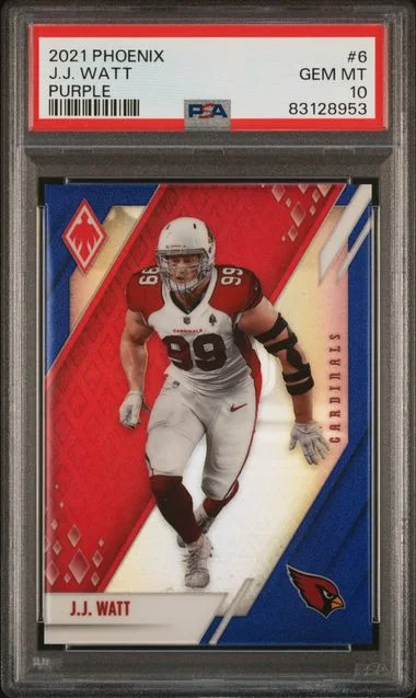 2021 Panini J.J. Watt Phoenix Purple #6 card image