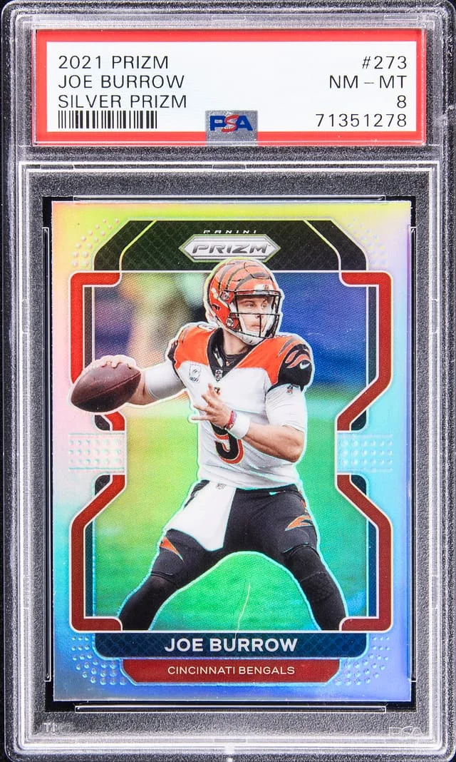 2021 Panini Joe Burrow Green Prizm #273 card image
