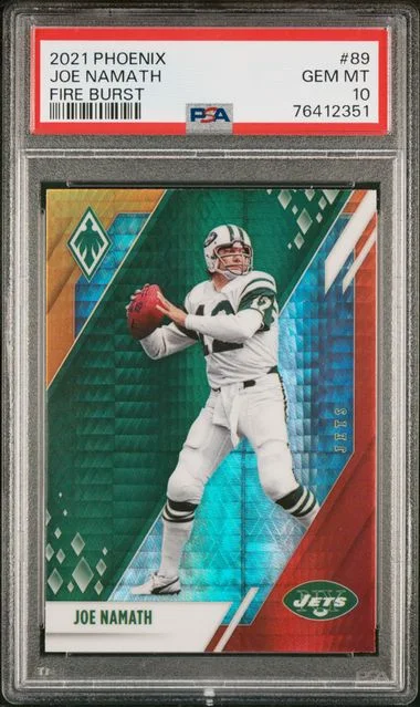 2021 Panini Joe Namath Phoenix Fire Burst #89 card image