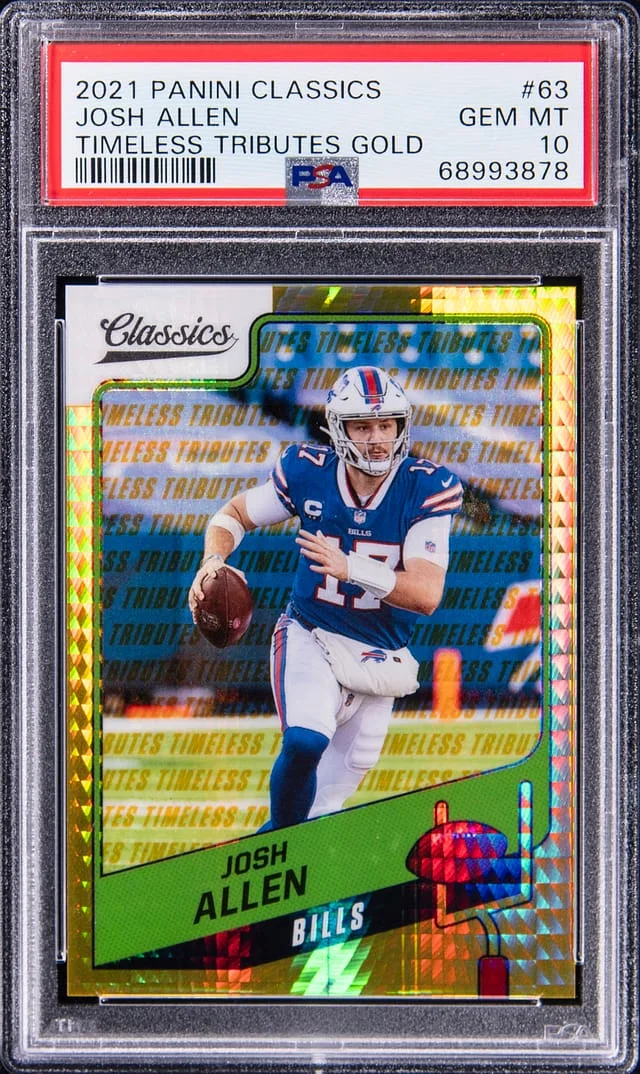 2021 Panini Josh Allen One Quad Patch Autographs #63 card image
