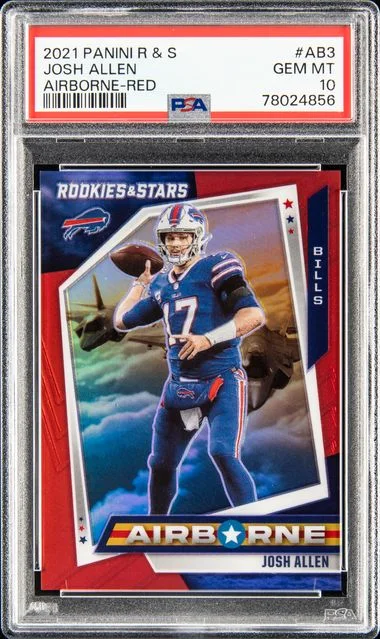 2021 Panini Josh Allen Rookies & Stars Airborne Red #AB-3 card image