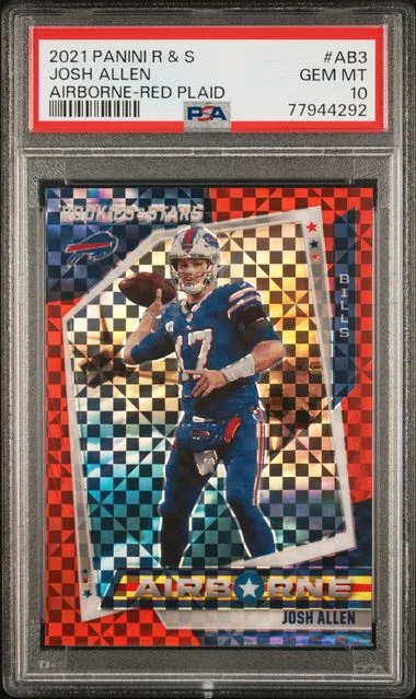 2021 Panini Josh Allen Rookies & Stars Airborne #AB3 card image