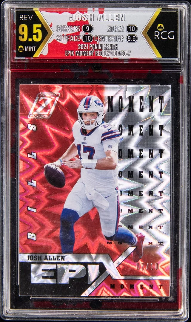 2021 Panini Josh Allen - RCG Zenith Epix Moment Red #EO-7 card image