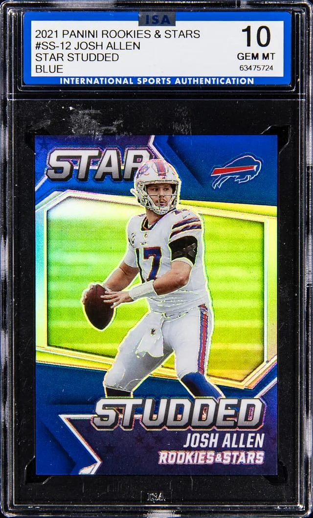 2021 Panini Josh Allen Rookies & Stars Star Studded Blue #SS-12 card image