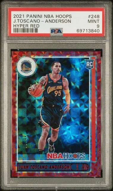 2021 Panini Juan Toscano-Anderson NBA Hoops Hyper Red #248 card image