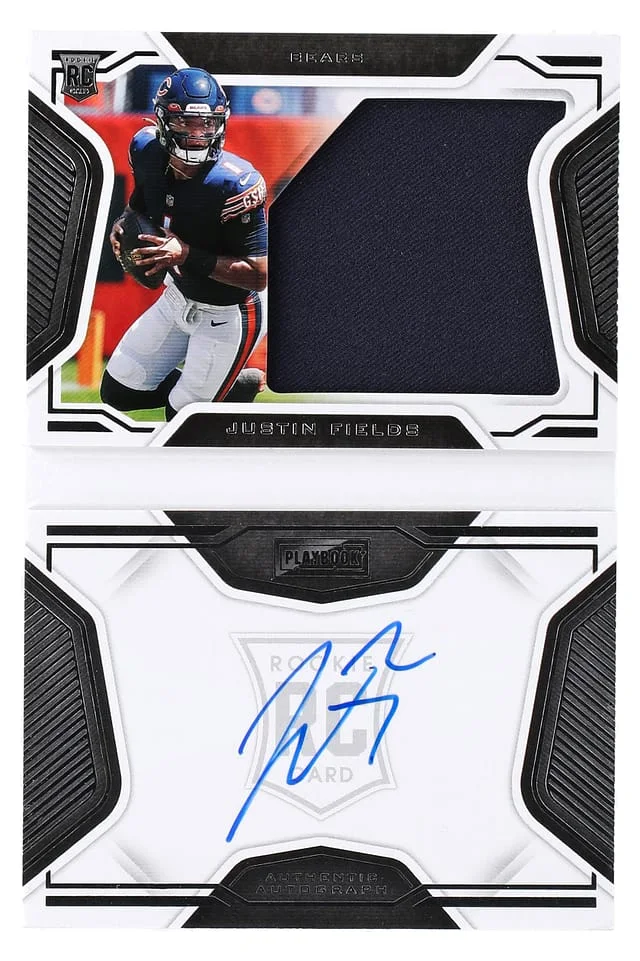 2021 Panini Justin Fields Spectra, Variation Hyper Prizm #203 card image