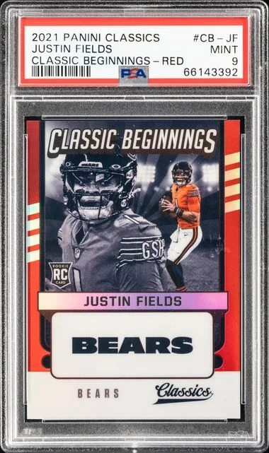 2021 Panini Justin Fields Classics Classic Beginnings Red #CB-JF card image