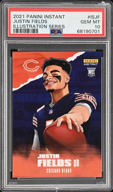 2021 Panini Justin Fields Instant Illustration Series #IS-JF card image