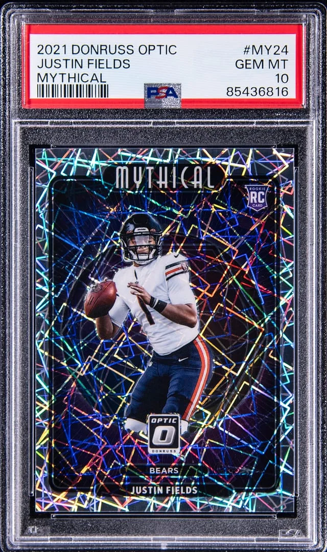 2021 Panini Justin Fields Dornuss Optic Mythical #MY-24 card image
