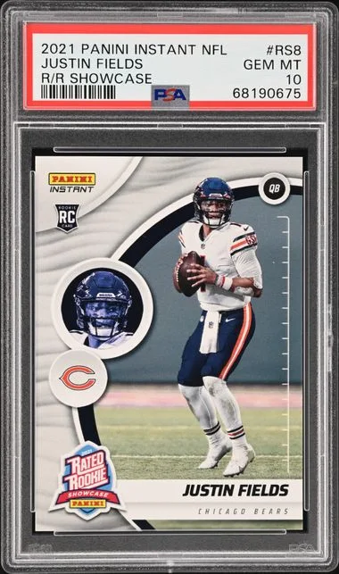 2021 Panini Justin Fields Instant NFL Rated Showcase #RS8 card image