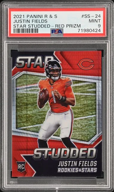 2021 Panini Justin Fields Rookies & Stars Star Studded Red Prizm #Ss-24 card image
