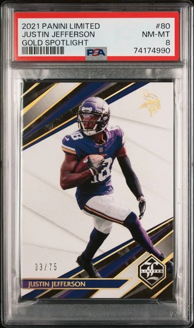 2021 Panini Justin Jefferson Limited #80 card image