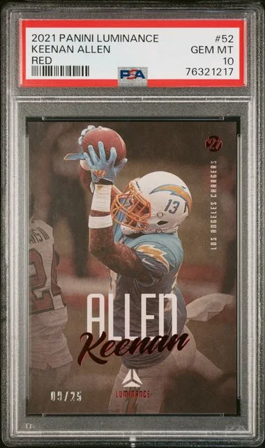 2021 Panini Keenan Allen Luminance Red #52 card image