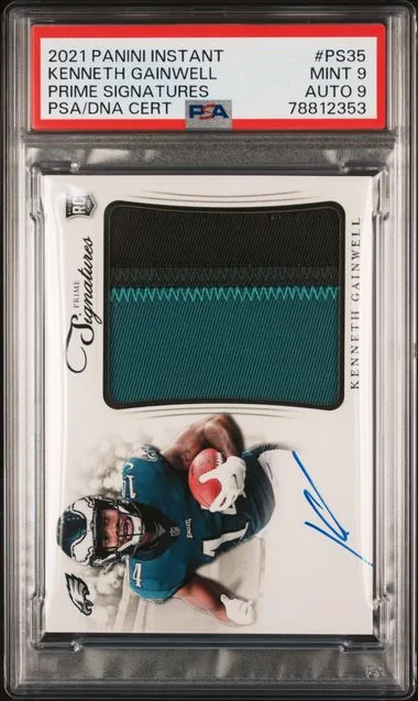 2021 Panini Kenneth Gainwell Instant Prime Signatures #PS35 card image