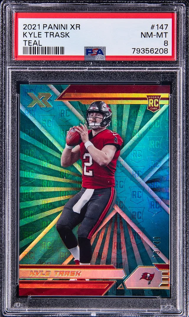 2021 Panini Kyle Trask XR Teal #147 card image