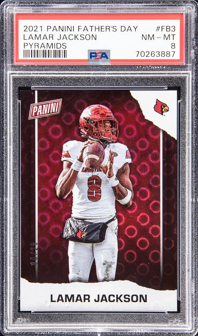 2021 Panini Lamar Jackson Fathers Day - Pyramids #FB3 card image
