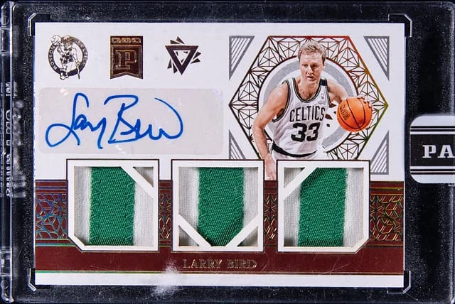 2021 Panini Larry Bird Blockchain Triforce #PA-LRB card image