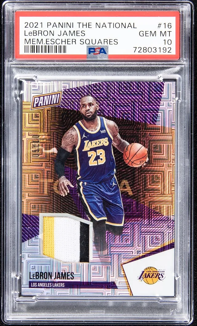 2021 Panini LeBron James The National Memorabilia Escher Squares #16 card image