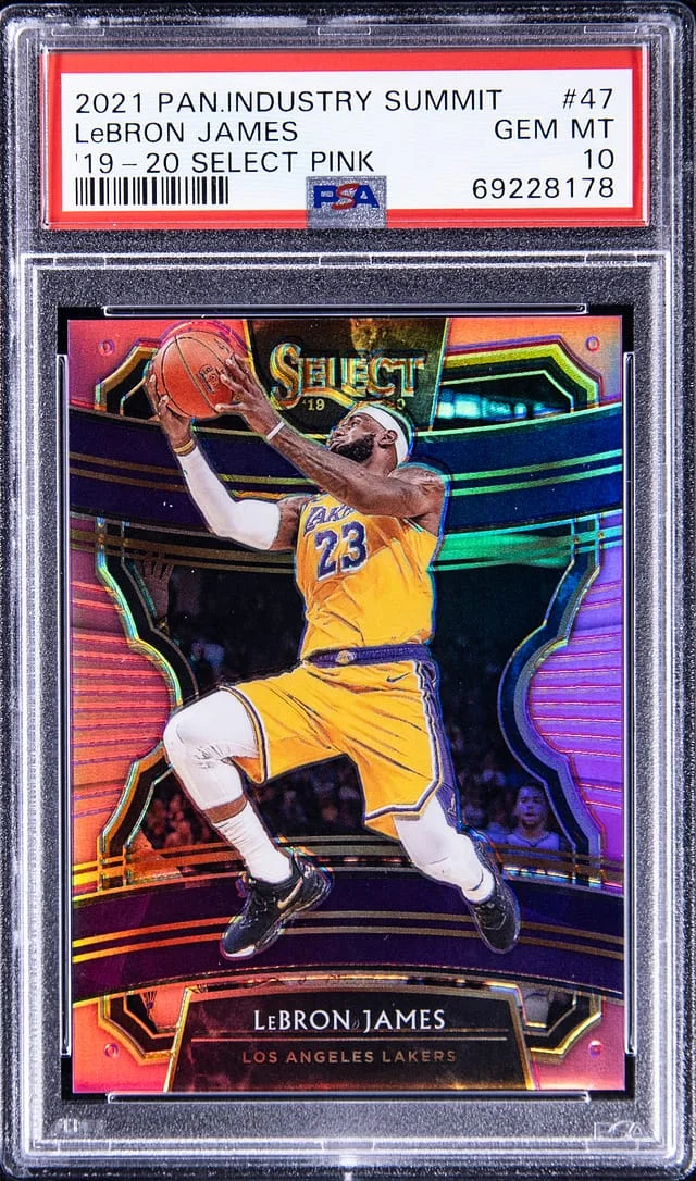 2021 Panini LeBron James Industry Summit '19-20 Panini Select Pink Prizm #47 card image