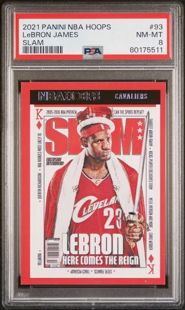 2021 Panini LeBron James NBA Hoops Slam #93 card image