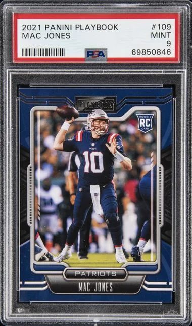 2021 Panini Mac Jones Phoenix Orange Lazer #109 card image