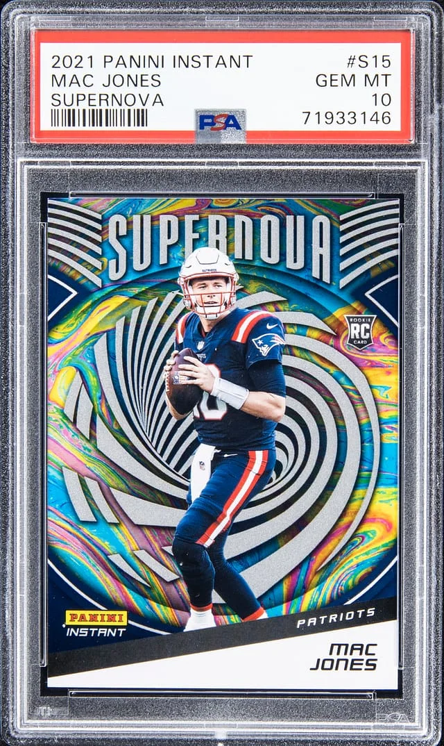 2021 Panini Mac Jones Instant Supernova #S15 card image
