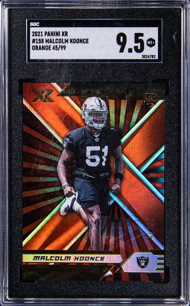 2021 Panini Malcolm Koonce XR Orange #158 card image