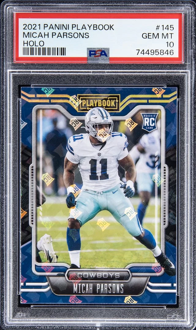 2021 Panini Micah Parsons Playbook Holo #145 card image