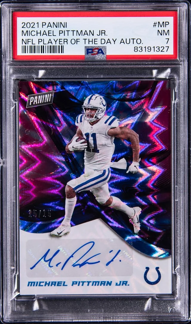 2021 Panini Michael Pittman Jr. NFL Player of The Day Autographs #MP card image