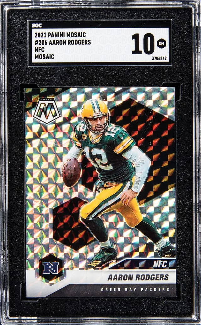2021 Panini Mosaic Aaron Rodgers #206 card image