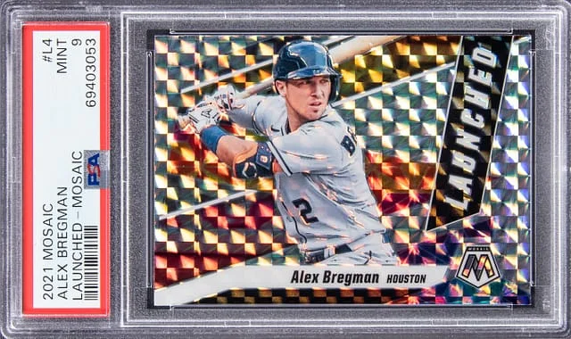 2021 Panini Mosaic Alex Bregman Launched #L4 card image