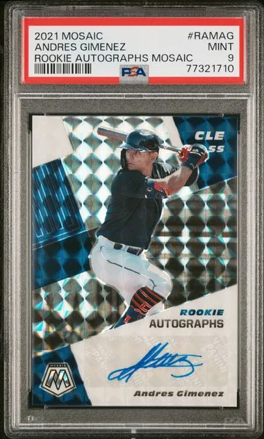 2021 Panini Mosaic Andres Gimenez Autographs Mosaic #RAM-AG card image
