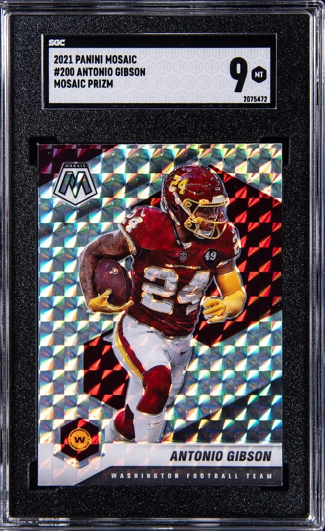 2021 Panini Mosaic Antonio Gibson Prizm #200 card image