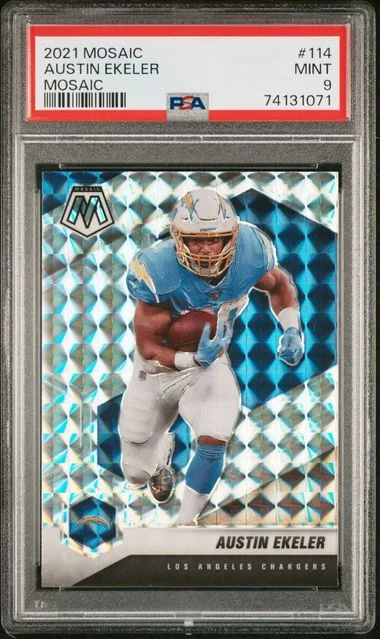 2021 Panini Mosaic Austin Ekeler Mosaic #114 card image