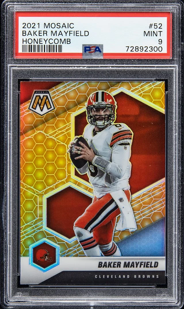 2021 Panini Mosaic Baker Mayfield Honeycomb #52 card image